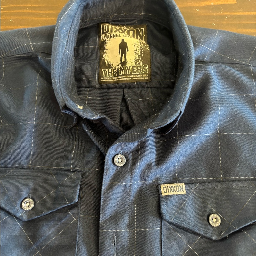 DIXXON Navy Plaid Shirt